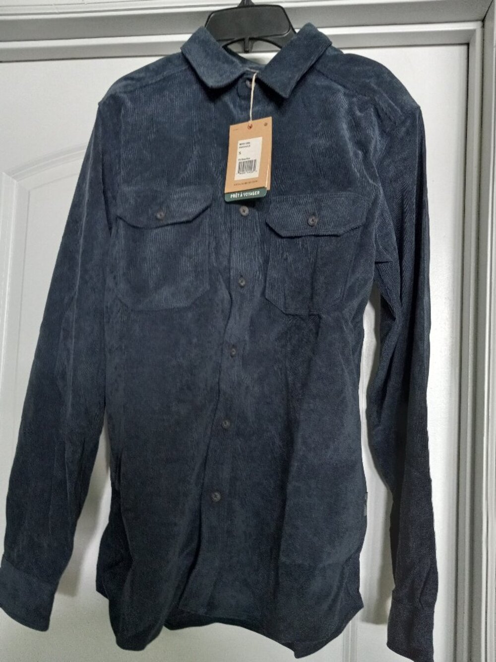 Royal Robbins Mens Grid Cord Deep Blue Small New